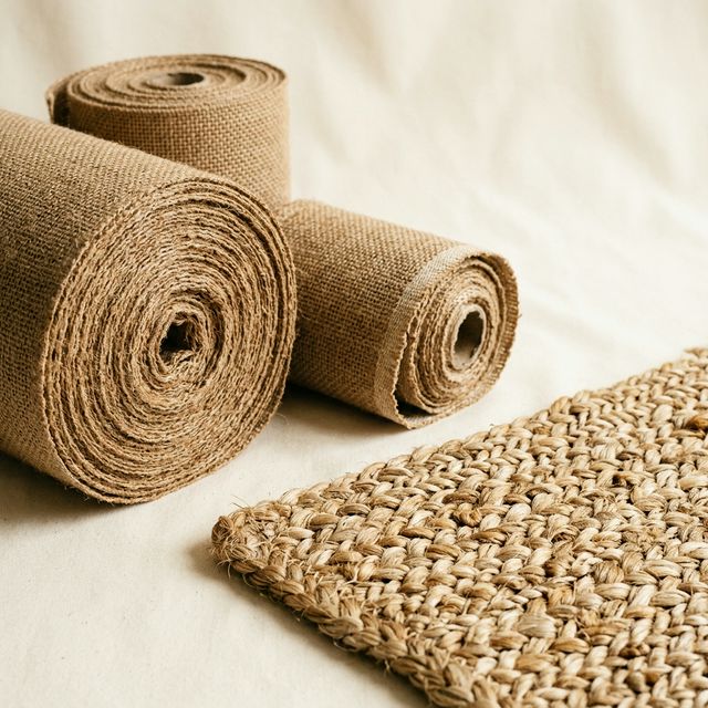 Natural jute fabric rolls