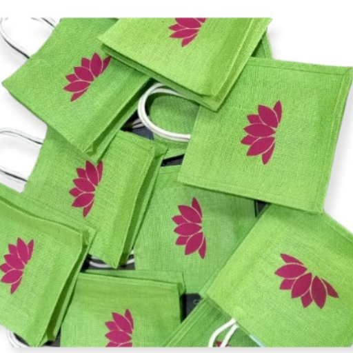 Natural jute fabric rolls